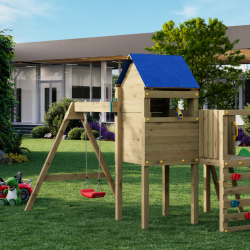 Bibalu leget�rn trykimpr�gneret med gr�n rutsjebane