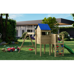 Bibalu leget�rn trykimpr�gneret med gr�n rutsjebane