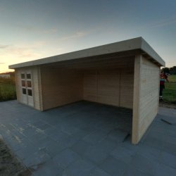 Bastrup model 5 i ubehandlet p 8,8m2 + 4m udhng