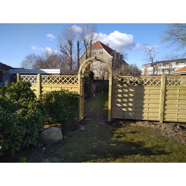 Bergen lamelhegn med espalier 180x150cm (BxH)