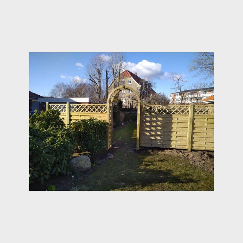 Lamelhegn med espalier 180x180cm - model PLUS Bergen