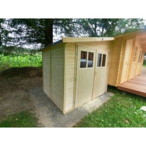 Bevtoft model 3 redskabsskur til montage op ad husmur i ubehandlet p 6,22m2