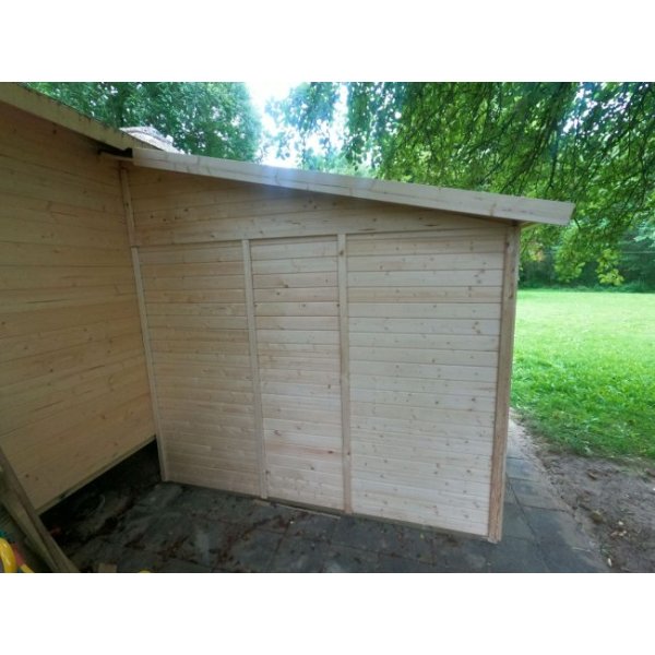 Bevtoft model 3 redskabsskur til montage op ad husmur i ubehandlet p 6,22m2