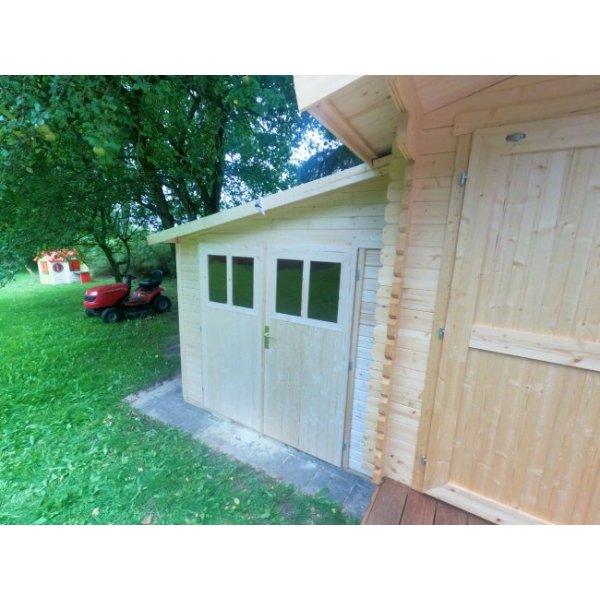 Bevtoft model 3 redskabsskur til montage op ad husmur i ubehandlet p 6,22m2