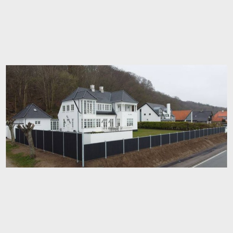 Lefkas lodret komposithegn med bekldning p 2 sider - Platinklasse