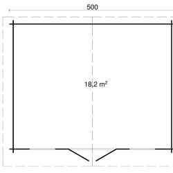 Birkerd havehus i ubehandlet tr p 18,2m2