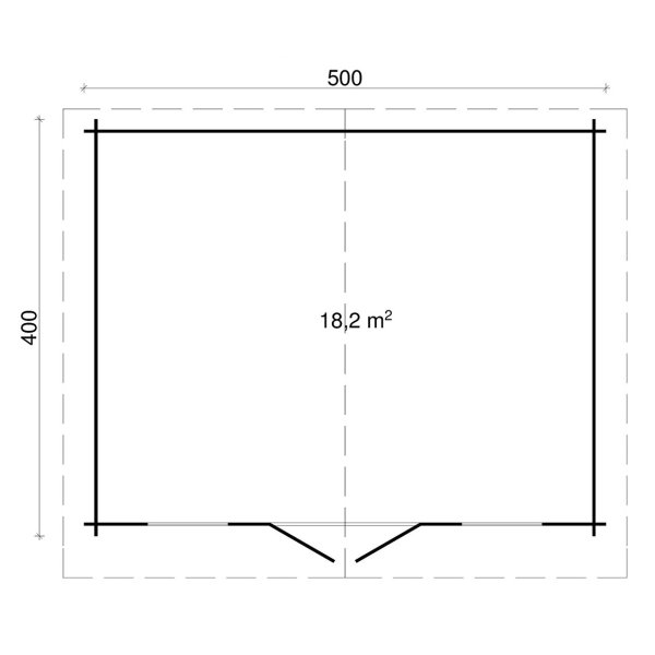 Birkerd havehus i ubehandlet tr p 18,2m2