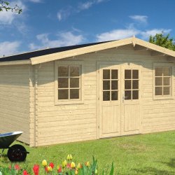 Birkerd havehus i ubehandlet tr p 18,2m2