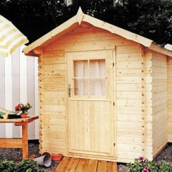 Bjert redskabsskur p 3,2m2 i ubehandlet tr