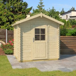 Bjert redskabsskur p 3,2m2 i ubehandlet tr