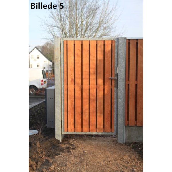 Enkeltlåge med rukolås i bredde 90cm x H