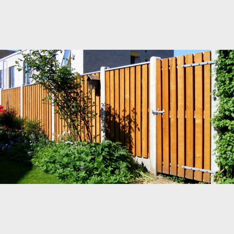 Lodret brddehegn i grnt trykimprgneret gran 189x60cm (90cm over jord)