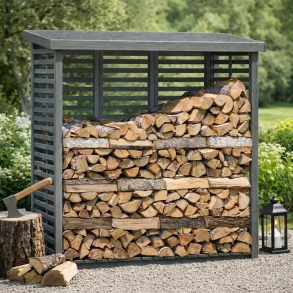 Br�ndeskur model 4  i trykimpr�gneret gr� tr�