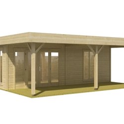 Bredebro model 1 havehus / anneks med terrasse i ubehandlet p 27m2 + 8,75m2