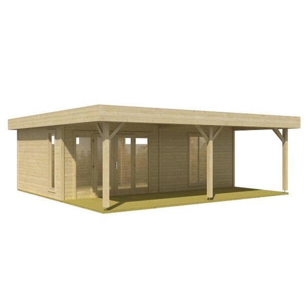 Bredebro model 1 havehus / anneks med terrasse i ubehandlet p 27m2 + 8,75m2