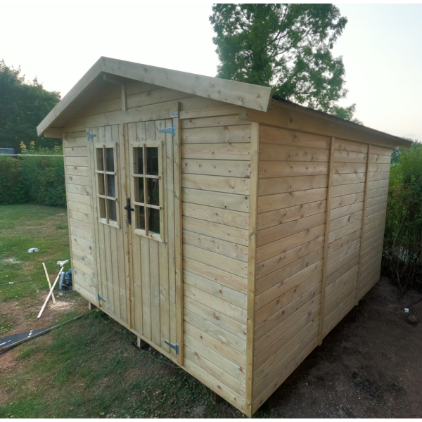 Redskabsskur i elementer &#150; model Br&uuml;gge 6,3 m&sup2; - Slvklasse