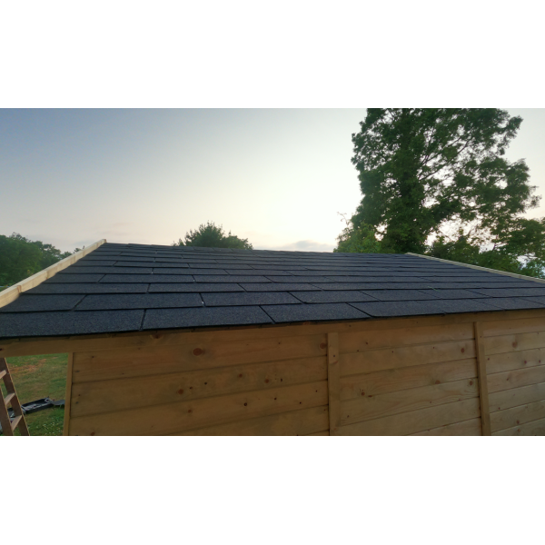 Redskabsskur i elementer &#150; model Br&uuml;gge 6,3 m&sup2; - Slvklasse