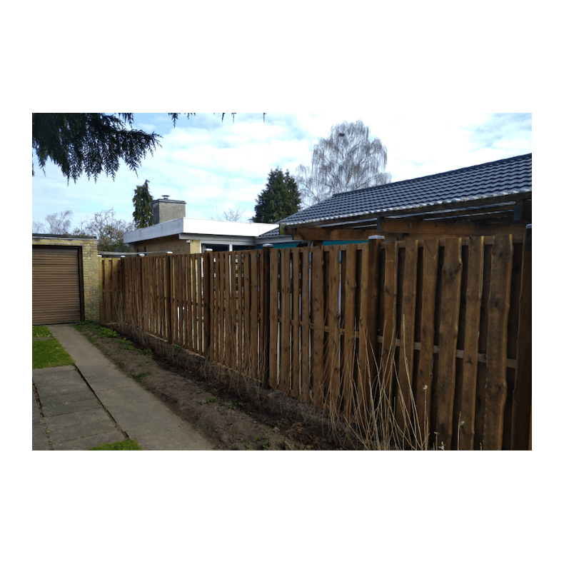 Kalmarhegn 180x180cm i brun trykimprgnering - model Skibby