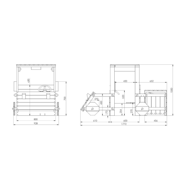 Buggy leget�rn teak malet