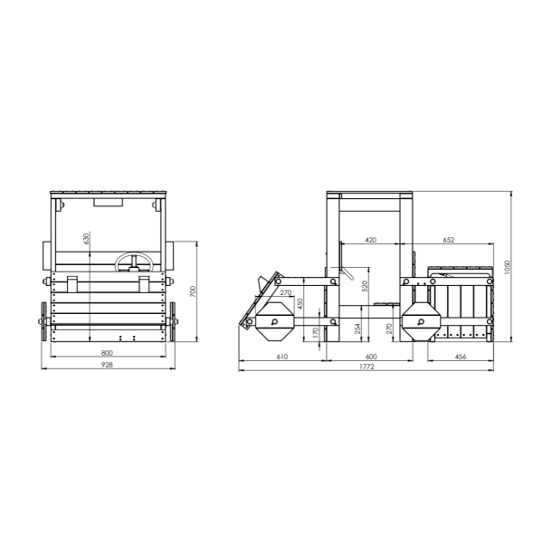 Buggy leget�rn teak malet