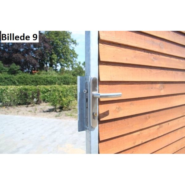 Enkeltlåge med rukolås i bredde 90cm x H