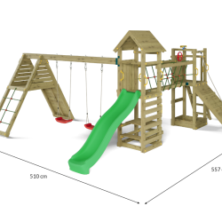 Carnival leget�rn trykimpr�gneret med gr�n rutsjebane