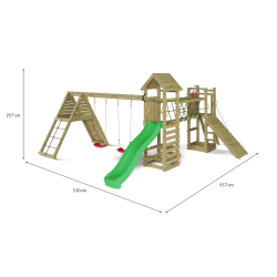 Carnival leget�rn trykimpr�gneret med gr�n rutsjebane