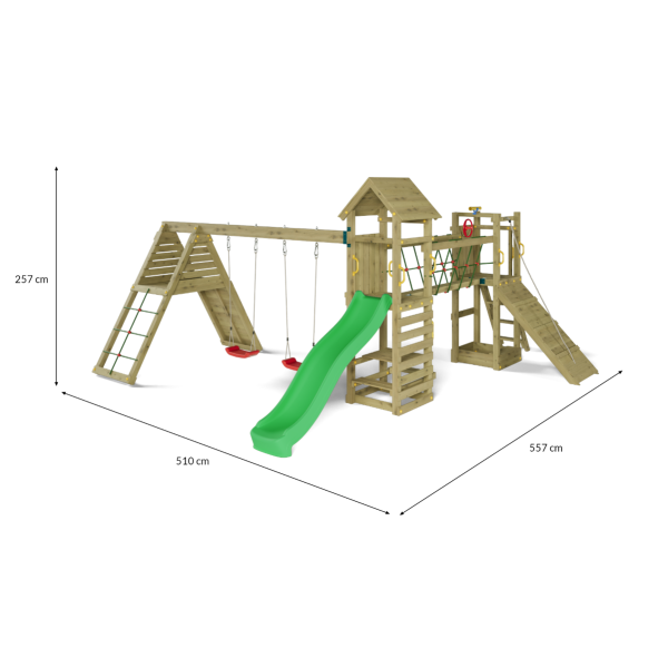 Carnival leget�rn trykimpr�gneret med gr�n rutsjebane