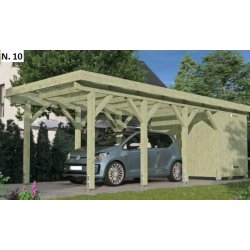 Bravo carporte med fladt tag