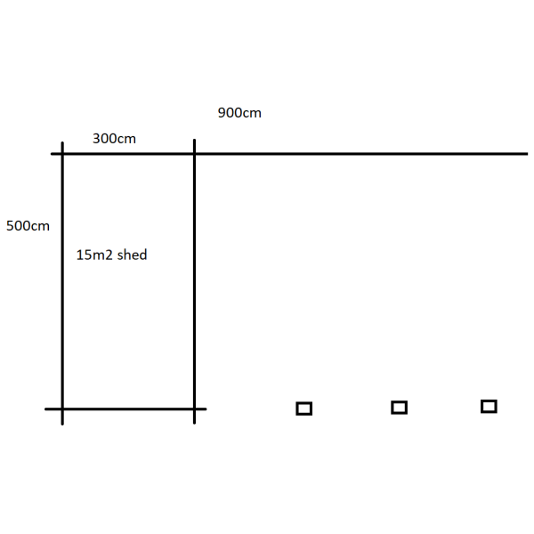 Ikast carport med 15m2 skur (44mm godstykkelse)