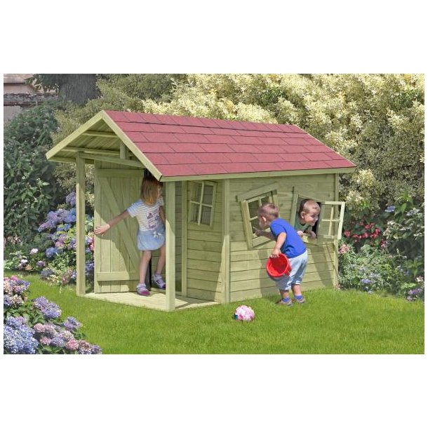 FRDIG SAMLET:Slvklasse: Crazy Andy trlegehus  3,6m2 inkl. udhng