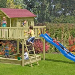 Slvklasse: Crazy Maxi trlegehus p stolper 1,8m2 + terrasse