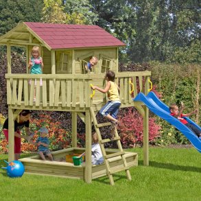 Slvklasse: Crazy Maxi trlegehus p stolper 