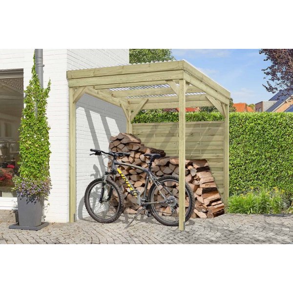 Cykelskur p ca. 4m2 model "Hans"