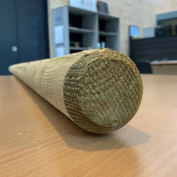 Cylinder drejet trykimprægneret rafte Ø6cm i længde 250cm