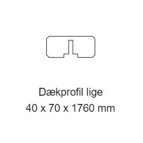 Hjemsted plank dkprofil i brun trykimprgneret 40x70x1760mm