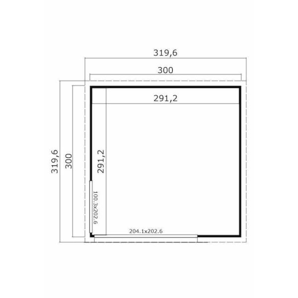 Hjemsted Eksklusiv anneks/havehus model 1.1 i ubehandlet p 8,48m2