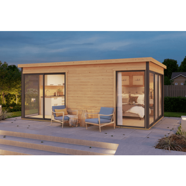 Hjemsted Eksklusiv anneks/havehus model 3.1 i ubehandlet p 15,67m2