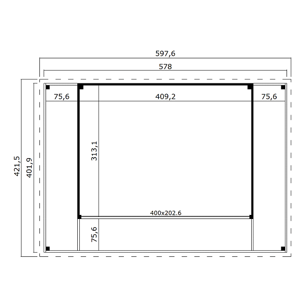 Hjemsted Eksklusiv anneks/havehus model 7 i ubehandlet p 22,38m2