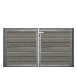 K2 komposit dobbeltlge ex. stolper 200cm i bredden x den valgte hjde