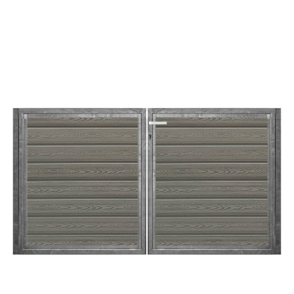 K2 komposit dobbeltlge ex. stolper 200cm i bredden x den valgte hjde