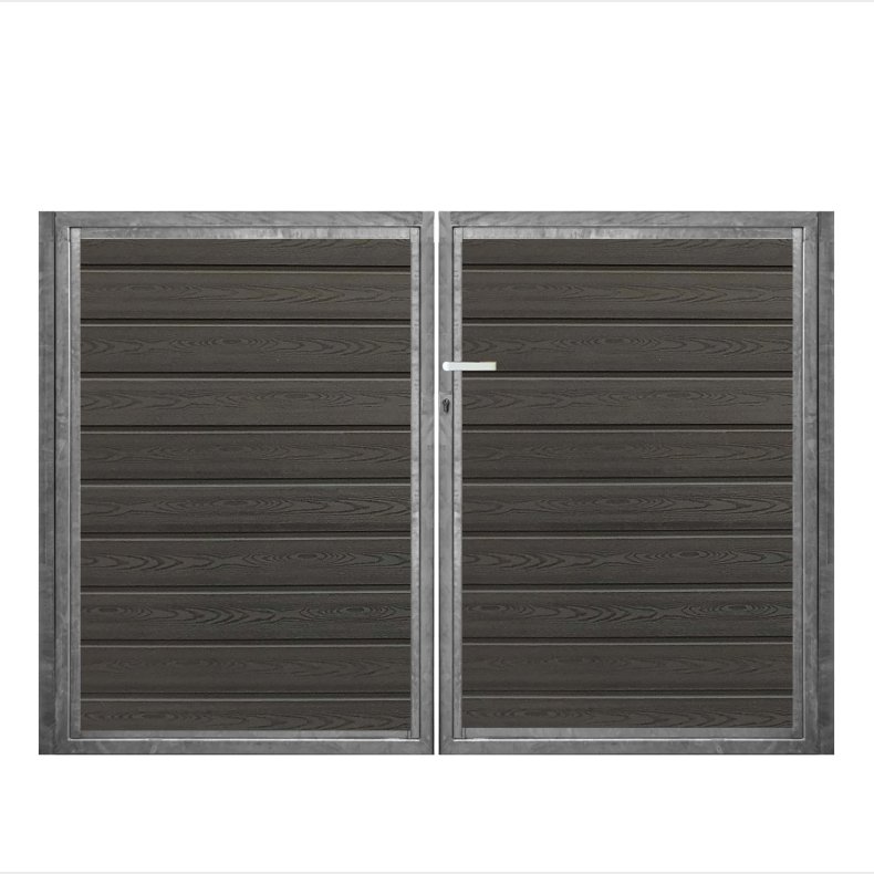 K2 komposit dobbeltlge ex. stolper 200cm i bredden x den valgte hjde