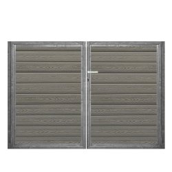 K2 komposit dobbeltlge ex. stolper 200cm i bredden x den valgte hjde