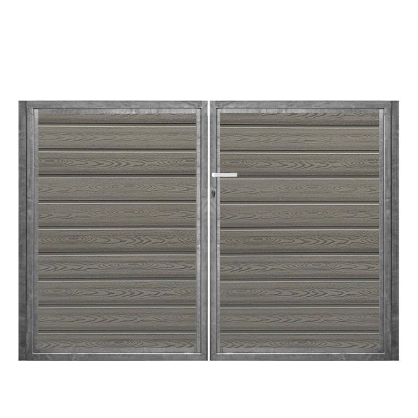 K2 komposit dobbeltlge ex. stolper 200cm i bredden x den valgte hjde