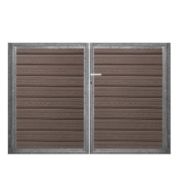 K2 komposit dobbeltlge ex. stolper 200cm i bredden x den valgte hjde