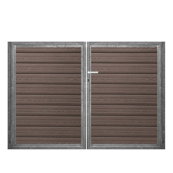 K2 komposit dobbeltlge ex. stolper 200cm i bredden x den valgte hjde