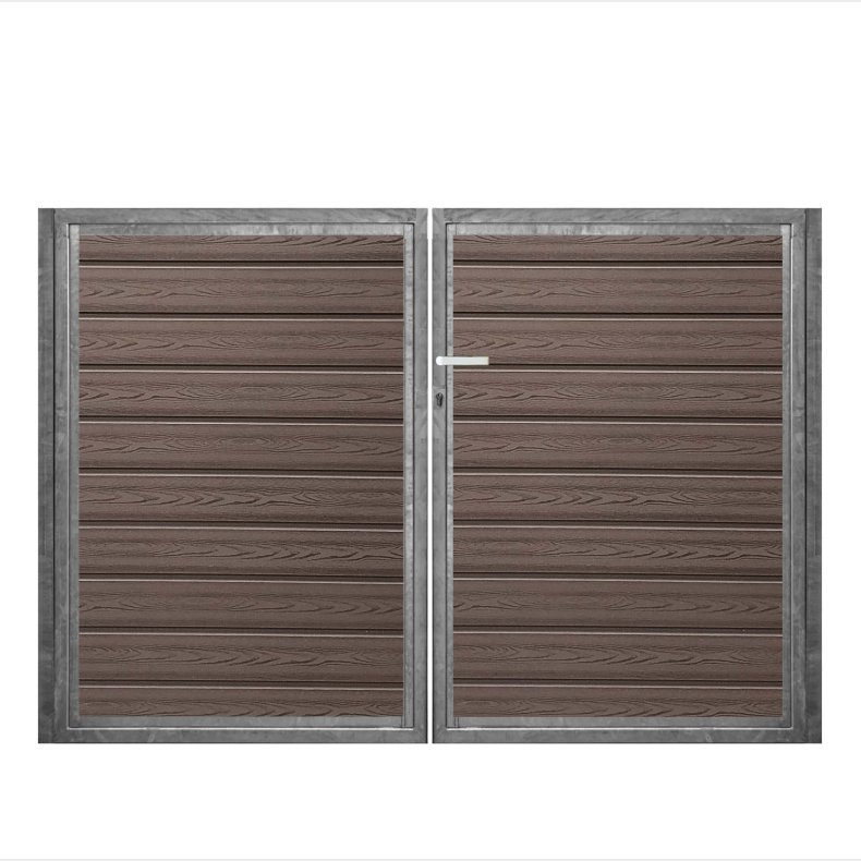 K2 komposit dobbeltlge ex. stolper 200cm i bredden x den valgte hjde