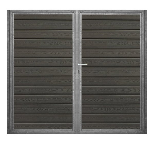 K2 komposit dobbeltlge ex. stolper 200cm i bredden x den valgte hjde