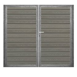 K2 komposit dobbeltlge ex. stolper 200cm i bredden x den valgte hjde