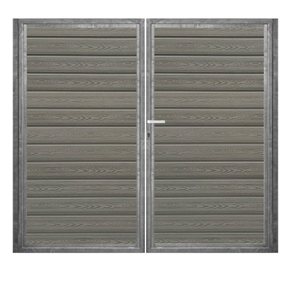 K2 komposit dobbeltlge ex. stolper 200cm i bredden x den valgte hjde